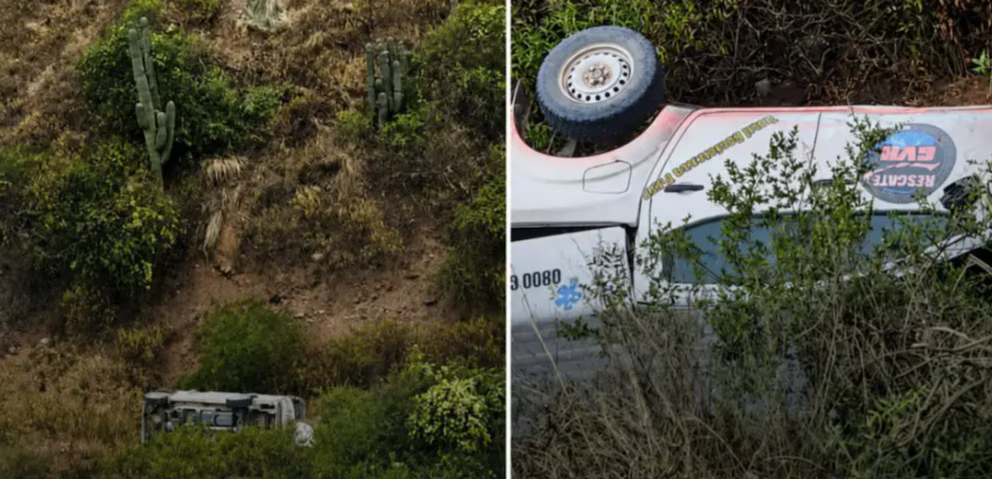 Milagro en Salta: una camioneta cayó 30 metros a un barranco y sus ocupantes sobrevivieron